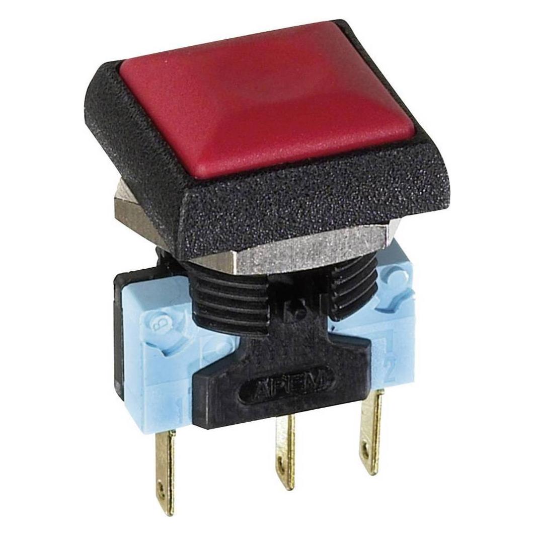 APEM Drucktaster 48 V/DC 200 mA eckig IP67 Serie IRC (IRC3S412)