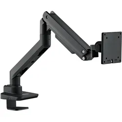 Silverstone SST-ARM14B - Single LCD LED Monitor Arm with heavy-duty gas spring design, adjustable, 1 (Tisch, 49", 20 kg), Monitor Halterung, Schwarz