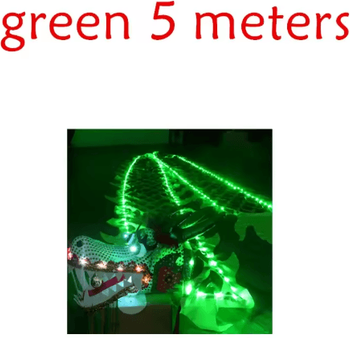 Inspire Picks Chinese New Year Ribbon Dragon Dance Prop Set For Festival Performances green 5m