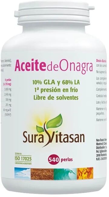 Sura Vitasan ÓLEO DE PRÍMULA 540 Pérolas