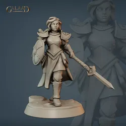 Female Vanguard Fighter von Galaad Miniatures aus Vanguard Warband