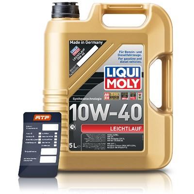 Liqui Moly 5 L Leichtlauf 10W-40 + Ölwechsel-Anhänger [Hersteller-Nr. 1310]