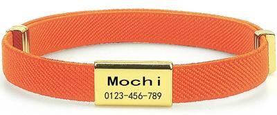 Uplift Essentials "Custom Engraved ""Signature"" Safety Pet Collar orange"