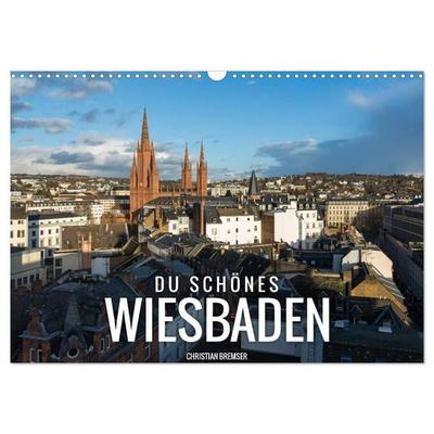 Du schönes Wiesbaden (Wandkalender 2027 DIN A3 quer), CALVENDO Monatskalender