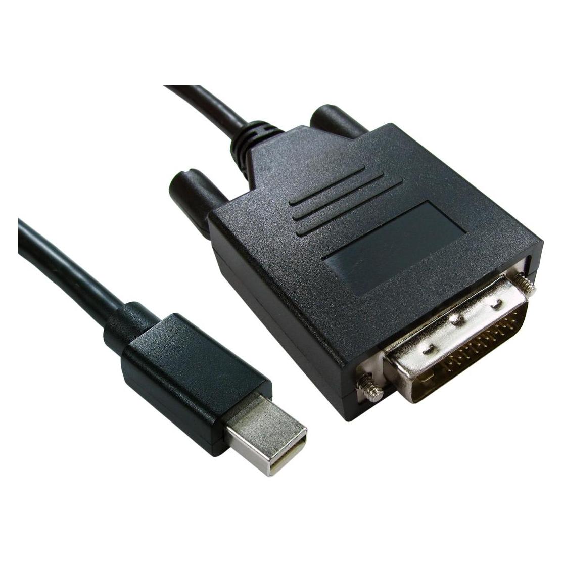 Cables Direct 1m Mini Disp Port M-Dvii M Cab Black (1 m) (HDMINIDP-DVI-1M)