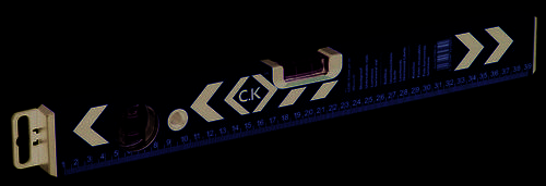 C.K T3494 32 Leichtmetall-Wasserwaage 80cm 0.5 mm/m