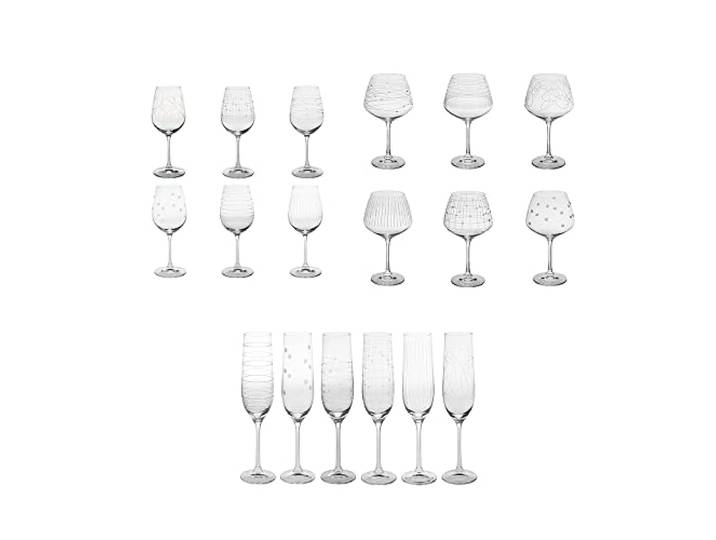 Table Passion - Service de verres 18 pièces Graphik dégustation