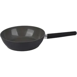alpina Wokpfanne Ø28 cm Keramik Induktion, Pfanne + Kochtopf, Schwarz