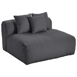 Modul Sofaelement Bloom Dunkelgrau