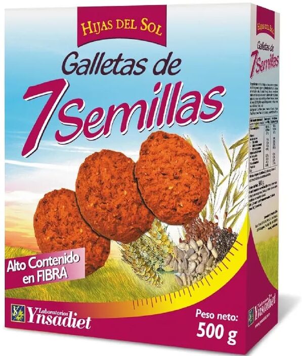 Ynsadiet Biscoitos De 7 Sementes 500g