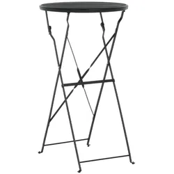 Carmen URAMI Klappbarer Stehtisch Ø 60 cm – Schwarz