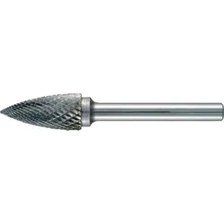 Tecwerk Frässtift SPG D.3mm Kopf-L.12mm Schaft-D.3mm HM Verz.Kreuz