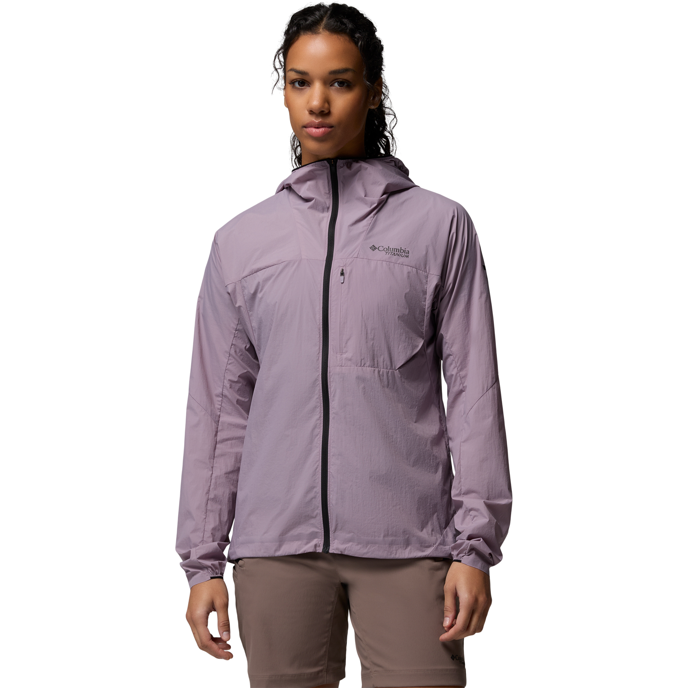 Columbia Khyex Pro Wind Damen Freizeitjacke, Parkas lila Größe M Camping Widerstandsfähig