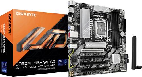 Gigabyte B860M DS3H WIFI6E LGA1851 MB Mainboard Sockel (PC) Intel LGA 1851