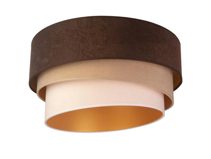 Deckenleuchte Devon, Braun, Beigebraun, 25 cm, RoHS, Lampen & Leuchten, Innenbeleuchtung, Deckenleuchten, Deckenleuchten