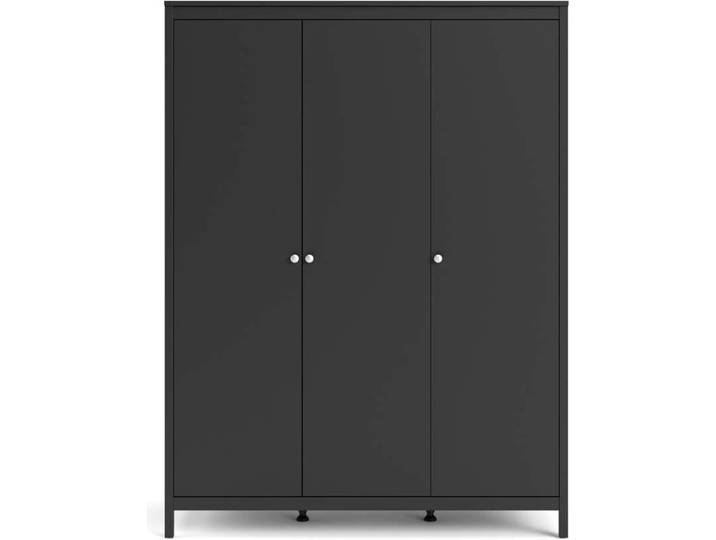 Madrid Kleiderschrank Schwarz Matt