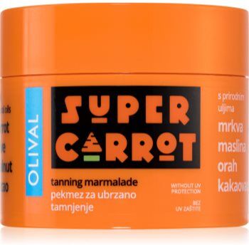Olival SUPER Carrot Tanning Jam acelerador e prolongador de bronzeado sem fator protetor 100 ml. SUPER Carrot Tanning Jam