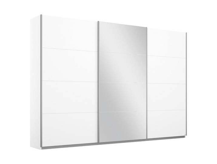 Rauch Möbel Schwebetürenschrank Rauch Belluno, Weiß, 6 Fächer, 271x230x62 cm, Blauer Engel, BQ - Bündnis für Qualität, Made in Germany, Schlafzimmer, Kleiderschränke, Schwebetürenschränke