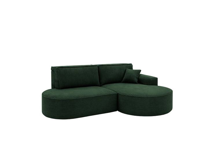 Kaiser Möbel Ecksofa Modena Pro - Komfort Und Stil Stoff Poso Grün Rechts, Holz, 278x179 cm, Wohnzimmer, Sofas & Couches, Wohnlandschaften, Ecksofas