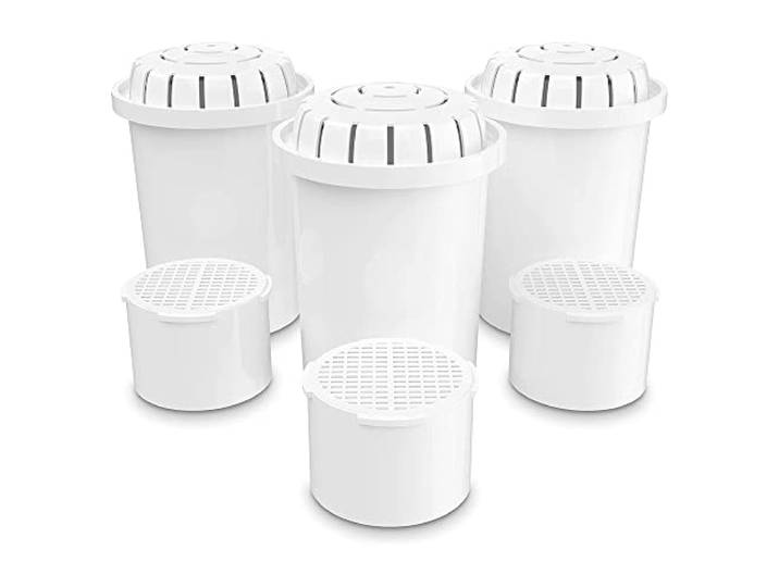 Invigorated Water PH001 Alkalischer Wasserfilter Plus PH002 3er-Pack UF-Membran-Alkalifilter – Wasserfilter Alkalischer Ersatz für alkalischen Wasserfilter Krug – hält 264 Gallonen