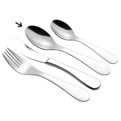 Esmeyer 12 x Kinderlöffel Modell SUNNY 18/10, poliert. Länge: ca. 15,5 cm. Materialstärke 2,5 mm.