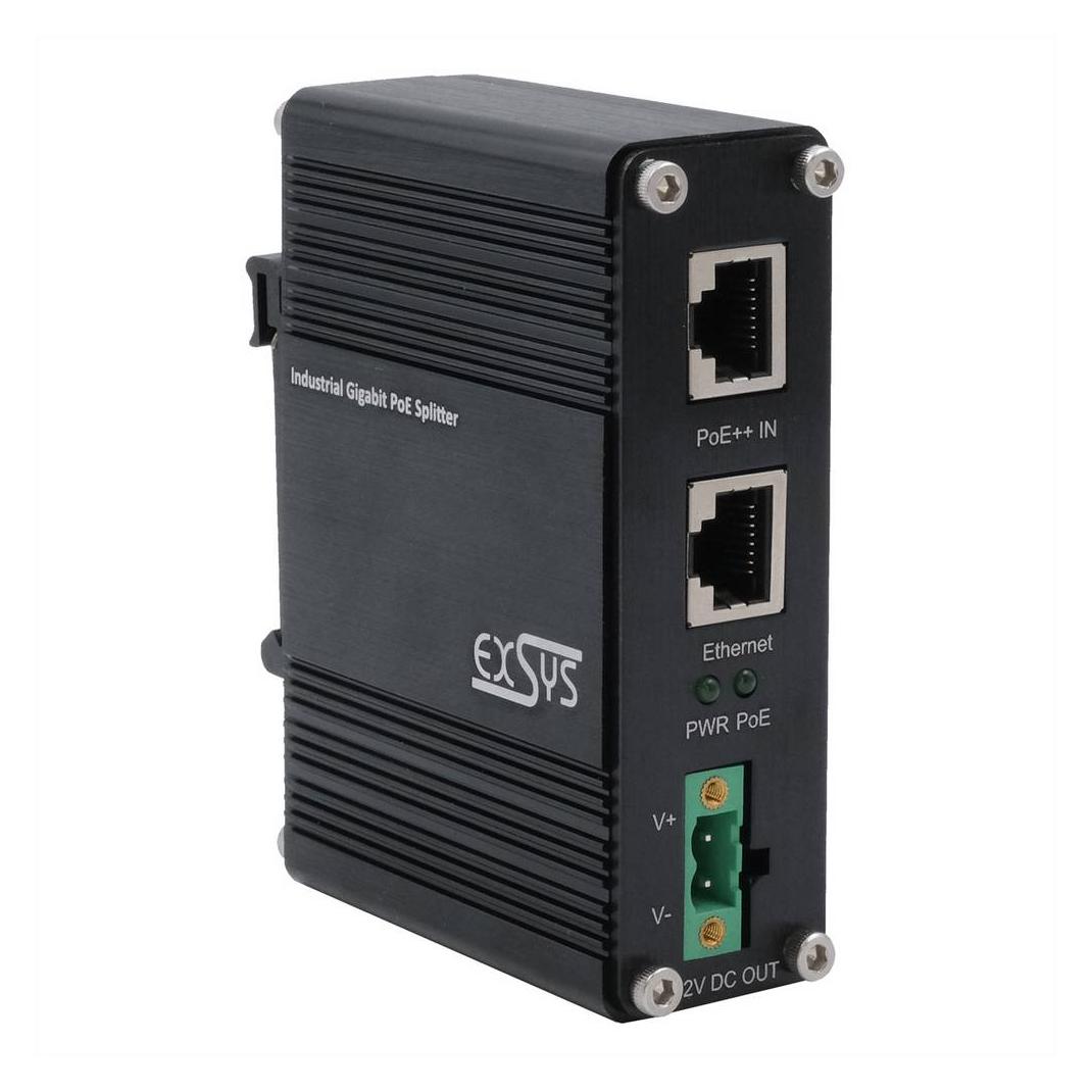 Exsys Industrial PoE++ Gigabit Splitter 36W (PoE Splitter) (EX-60326)