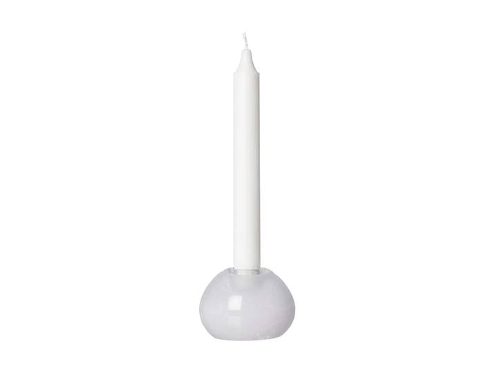 ERNST Bougeoir en verre Ernst Ø9 cm Blanc