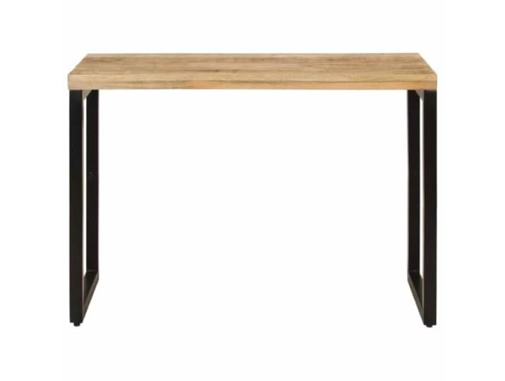 GPUTYGHN Esstisch 110x50x76 cm Massivholz Mangoholz Stahlgestell,industrieller Stil,praktische Oberfläche,zeitloses Design,Montageanleitung inklusive