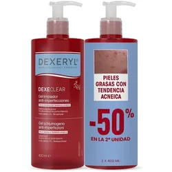 Pierre Fabre, Gesichtsreinigung, DEXECLEAR Reinigungsgel gegen Hautunreinheiten, 2er-Pack à 400 ml (Reinigungsgel, 400 ml)