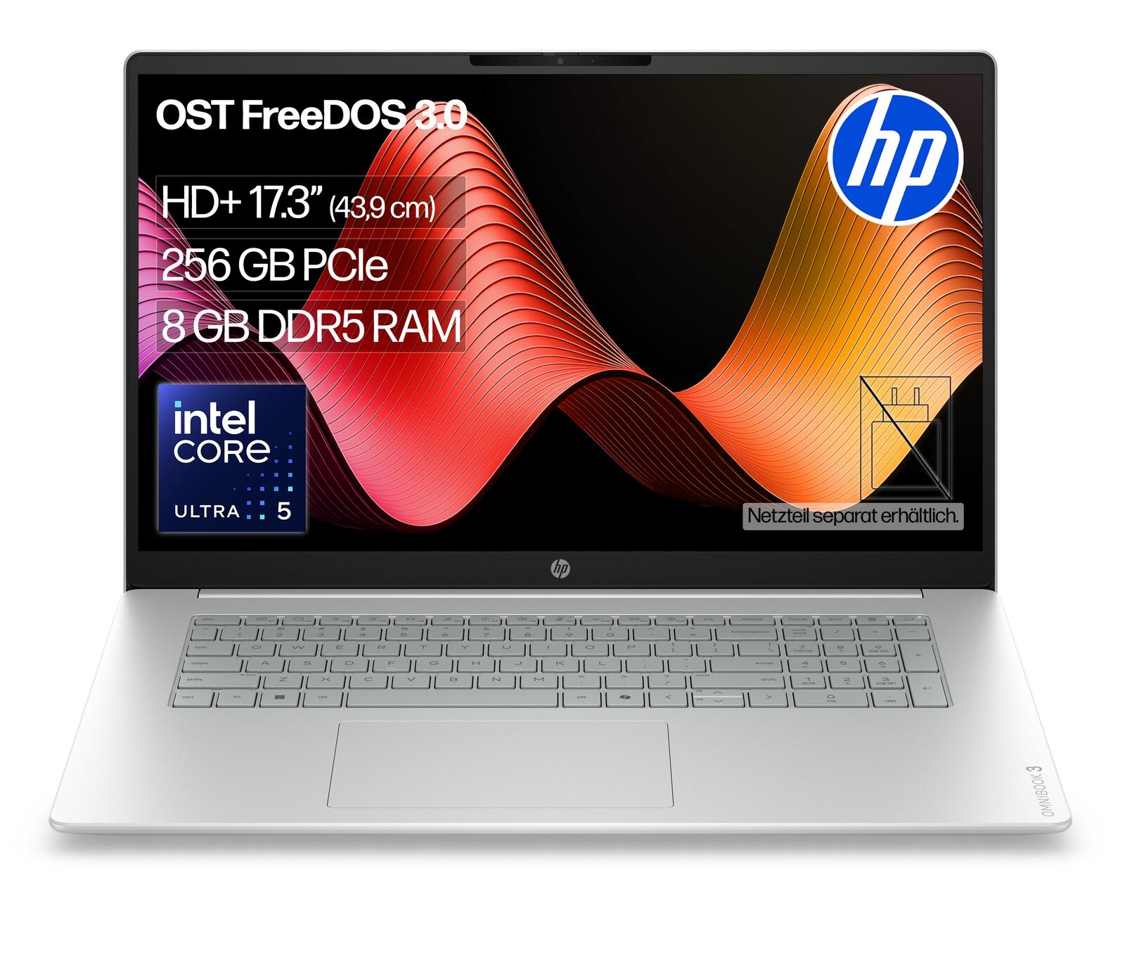HP Inc. HP OmniBook 3 17-dg0054ngx Intel® Core™ Ultra 5 225U Notebook 43,9 cm (17,3") DL0A0EA#ABD