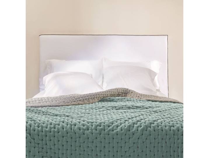 Couvre-lit matelassé en coton vert 170x260 cm