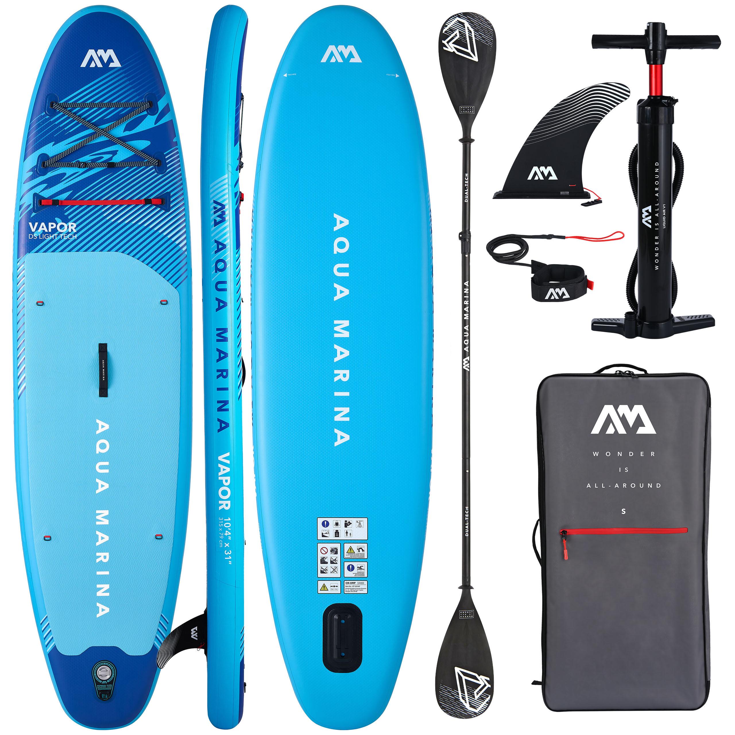 Aufblasbares SUP Board 315 cm Aqua Marina Vapor 10'4 2026 - inkl. 2in1 Kajakpaddel