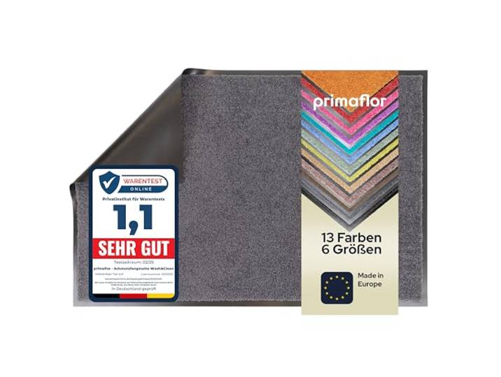 Primaflor Schmutzfangmatte Clean 60 x 180 cm Grau