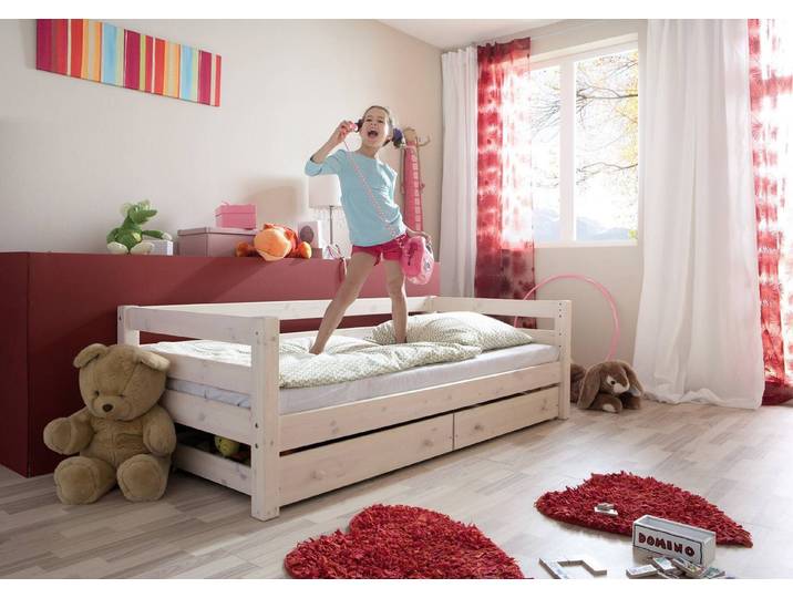 Einzelbett JUNO aus massiver Kiefer – 3%-Vorkasse-Rabatt