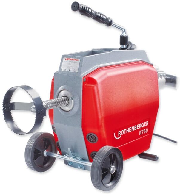 Machine à nettoyer les tuyaux Rothenberger R750 avec tuyau de guidage (72689)