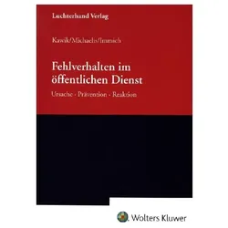 Fehlverhalten im öffentlichen Dienst, Fachbücher von Michael Kawik, Lars Oliver Michaelis, Till Immich