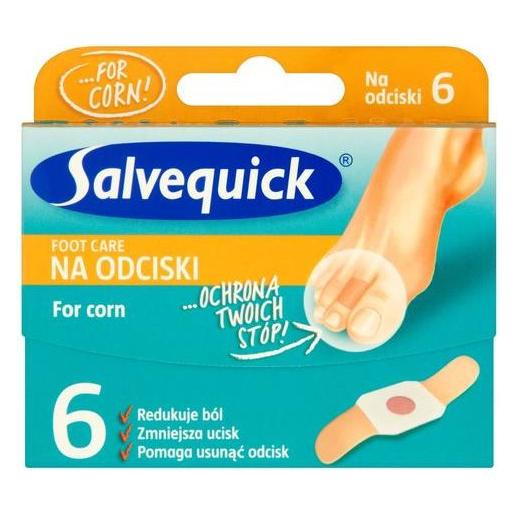 Salvequick Foot Care For Corn Hydrogel Slices Onisters And Abrasions 6Pcs. (Fusspflaster) (33099736)