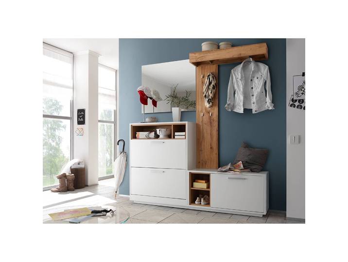 Set de penderie 4-teilig Rouleau 177 x 195 x 32cm Blanc
