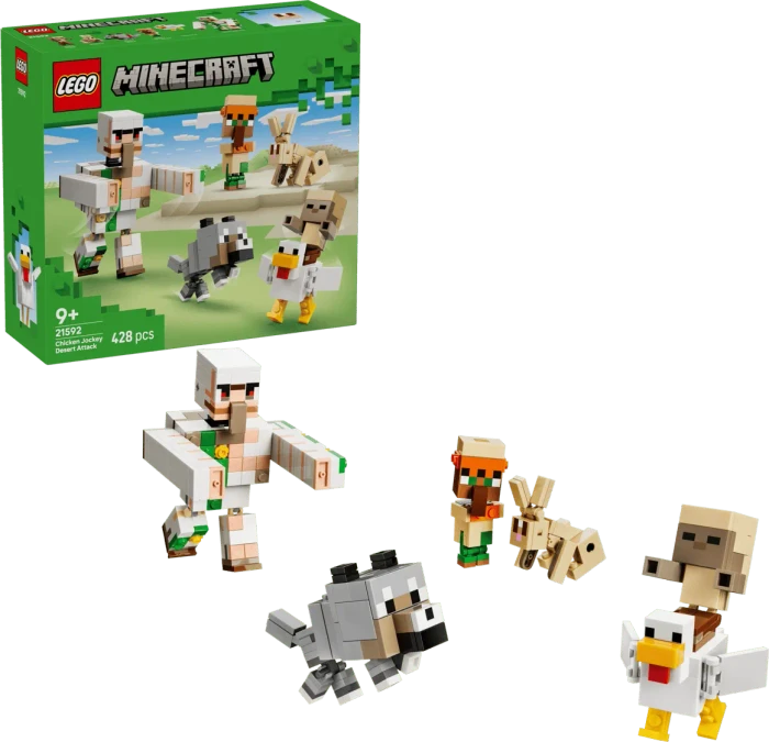 LEGO Minecraft 21592 Angriff des Hühnerreiters in der Wüste