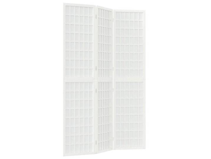 vidaXL Raumteiler 3-tlg. Paravent Japanischer Stil Faltbar 120x170 cm Weiß, 1-tlg.