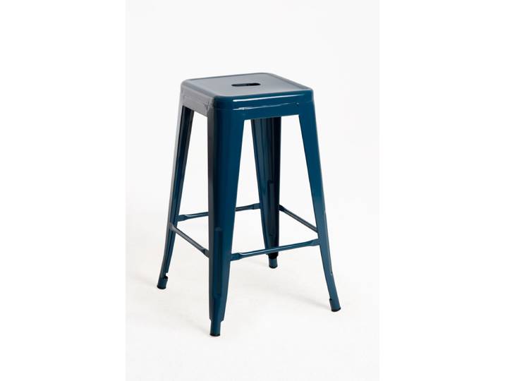 6er Set Torix Niedrige Hocker 65 cm - Blau Öl