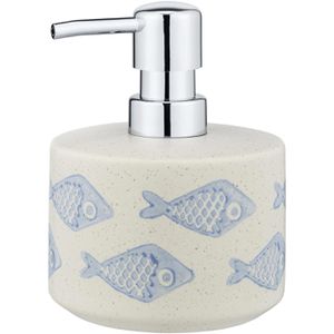 Wenko Seifenspender Aquamarin, 24311100, stehend, Keramik, weiß, 475ml