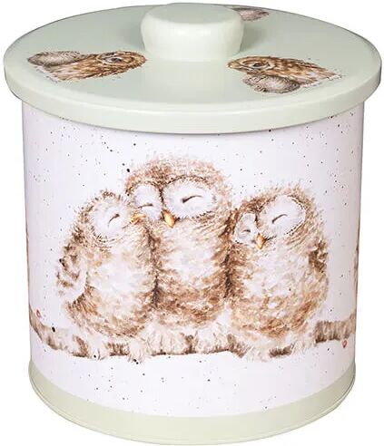 Wrendale Designs 'The Country Set' Owl Biscuit Barrel Green