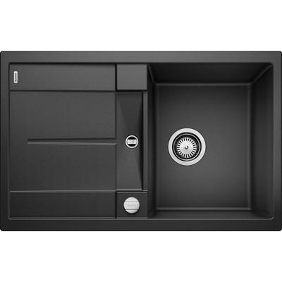Granitspüle BLANCO "METRA 45 S", schwarz (anthrazit), B:78cm, Verbundwerkstoff, Küchenspülen, aus SILGRANIT