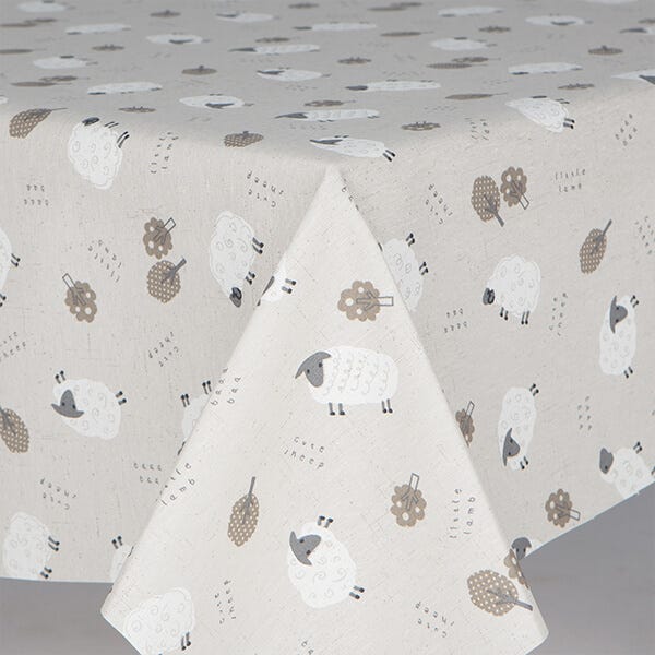 Doreen Preston & Son Loneta Baaa Acrylic Tablecloth
