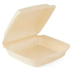 200 Gourmet-Box / Menübox XPS 230 x 225 x 75 mm beige – ungeteilt, laminiert