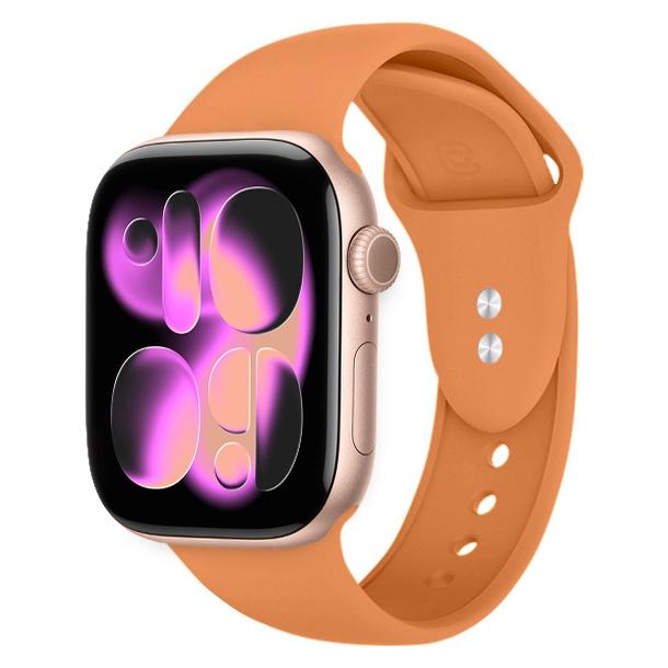 Crong Liquid - Pasek do Apple Watch 38/40/41/42 mm (pomarańczowy) (CRG40LQBORG)