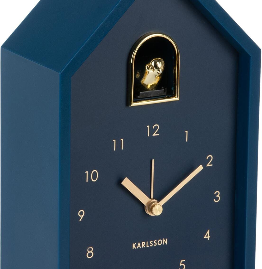 Wecker KARLSSON, dunkelblau, Wecker, Wecker dunkelblau Einheitsgröße