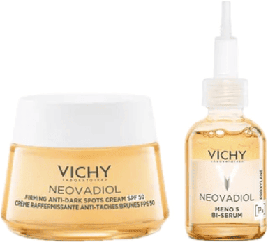 Vichy Neovadiol Meno 5 Bi-Serum & Neovadiol Crema Rassodante Anti-macchie SPF50 30 ml + 50 ml