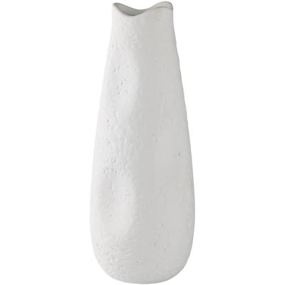Dekovase AM DESIGN "Tischvase aus Keramik", weiß, H:34cm Ø:13cm, Keramik, Vasen, Keramikvase, Dekoobjekt, Blumenvase